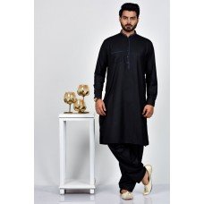 Black Pakistani Designer Readymade Kurta Set