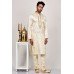 Light Gold Pakistani Mens Wedding Kurta Outfit