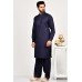 Navy Blue Pakistani Mens Designer Kurta Shalwar