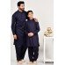 Navy Blue Pakistani Mens Designer Kurta Shalwar