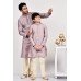 Mauve Traditional Style Indian Party Wear Kurta Pajama