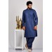 Blue Slim Fit Pakistani Men Kurta Shalwar Suit