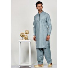 Grey Gents Eid Kurta Shalwar Suit