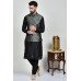 Grey Kurta Pajama and Waistcoat For Men