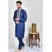 Navy Blue Kurta Pajama Pakistani Mens Fancy Suit