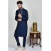 Navy Blue Kurta Pajama Premium Menswear