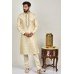 Gold Embroidered Kurta Pajama Stylish Mens Wedding Suit