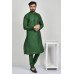 Green Plain Kurta Pajama Indian Menwear