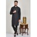 Black Kurta Pajama Indian Mens Designer Suit