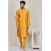 Mustard Eid Mens Kurta Pajama Indian Outfit