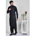 Black Stylish Kurta Shalwar For Men Pakistani Menswear