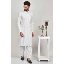 White Kurta Shalwar Men's Eid Suit