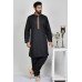 Black Men Kurta Shalwar Pakistani Mens Eid Suit