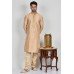 Brown Embroidered Mens Wedding Kurta Pajama Suit