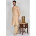 Brown Embroidered Mens Wedding Kurta Pajama Suit