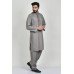 Grey Kurta Salwar Pakistani Mens Party Suit