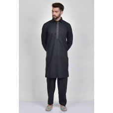 Black Kurta Shalwar Mens Traditional Clothing