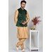 Green Indian Designer Velvet Waistcoat