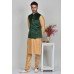 Green Indian Designer Velvet Waistcoat