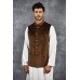 Brown Waistcoat For Men Nehru Jacket