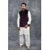 Purple Nehru Jacket With Formal Mens Waistcoat