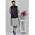 Black Nehru Style Readymade Mens Waistcoat