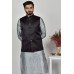 Black Nehru Style Readymade Mens Waistcoat