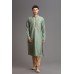 GREEN AND BEIGE TRADITIONAL SALWAR KAMEEZ SUIT