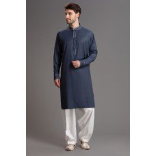 NAVY BLUE EID WEAR MENS SALWAR KAMEEZ