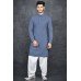 BRIGHT BLUE & WHITE DESI MEN'S KURTA SALWAR