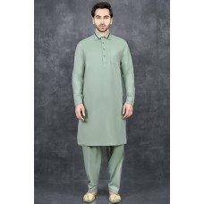 PISTA GREEN PAKISTANI MEN'S FESTIVE SHALWAR KAMEEZ