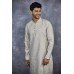 Grey & Gold Indian Men's Kurta Pajama Wedding Dress