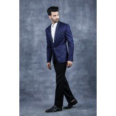 Navy Blue Mens Slim Fit Casual Blazer Jacket