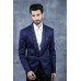 Navy Blue Mens Slim Fit Casual Blazer Jacket