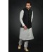 Black Formal Waistcoat Pakistani Menswear Kurta Pajama Set