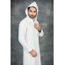 White Simple Plain Mens Jubba