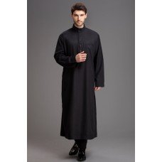 Black Jubba Muslim Mens Thobe