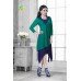 GREEN AND BLUE READYMADE GEORGETTE KURTI