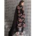 IDC-17 BLACK FLORAL PRINTED JACKET STYLISH SUIT WITH PENCIL TROUSER