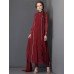 GORGEOUS NEW RED PEAR LONG LINE SLIT STYLE READY MADE DRESS