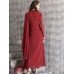 GORGEOUS NEW RED PEAR LONG LINE SLIT STYLE READY MADE DRESS